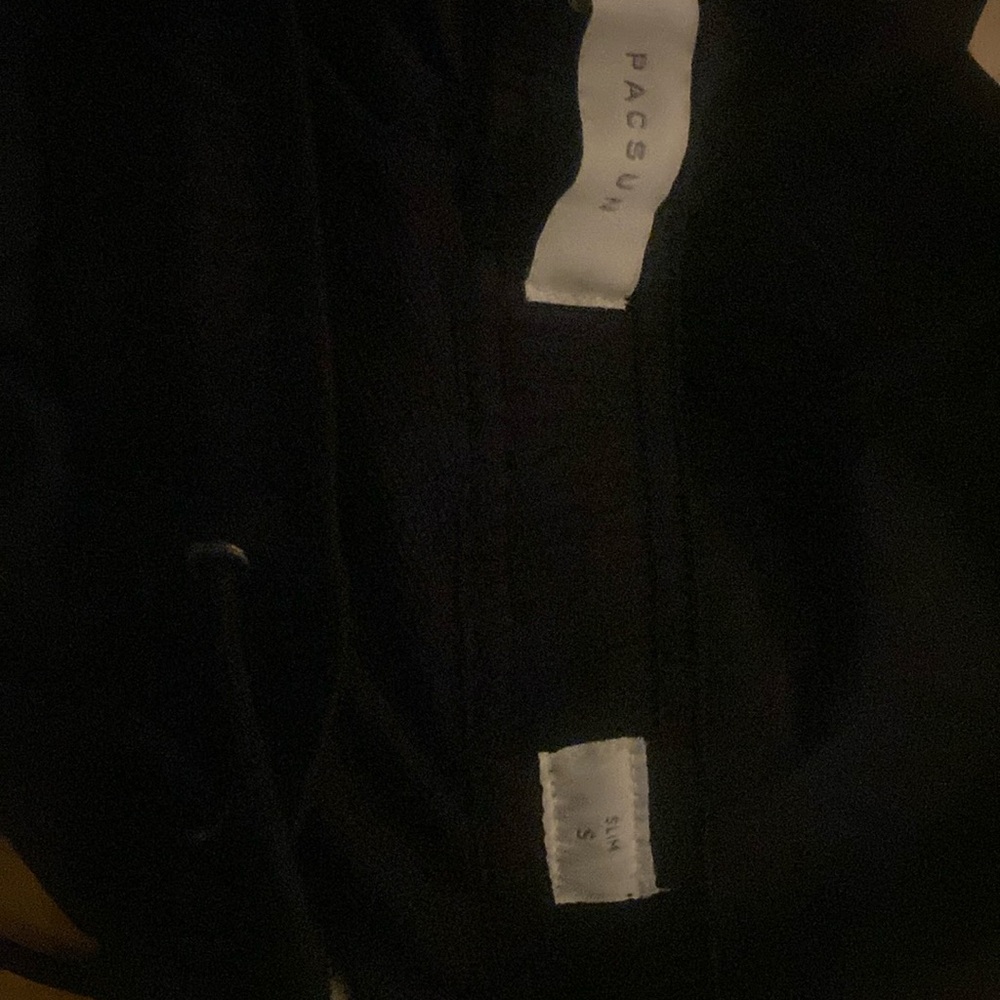 Black adult small slim Pacsun cargo pants